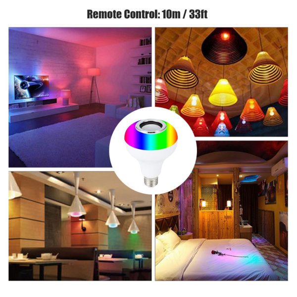 Smart Led Light Bulb With Built-in Bluetooth Speaker And Remote Control. Very useful for party or birthday celebration.